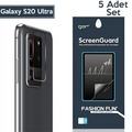 GOR Samsung Galaxy S20 Ultra  Kamera Lens Koruyucu 5 Adet-(5775) - Şeffaf 2