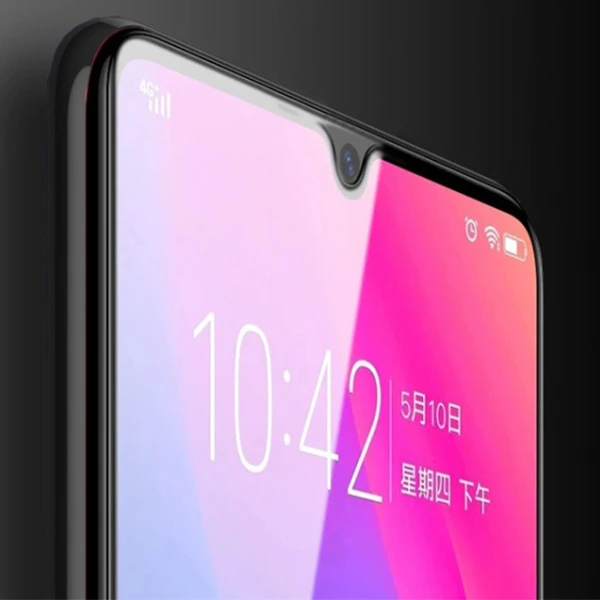 OPPO Realme 5 Pro 9D Full Glue Tempered Cam Ekran Koruyucu-(5775) - Siyah