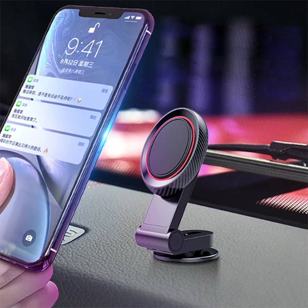 ALLY Mıknatıslı Araç Telefon Tutucu Cam ve Torpido Üstü-(5775) - Siyah