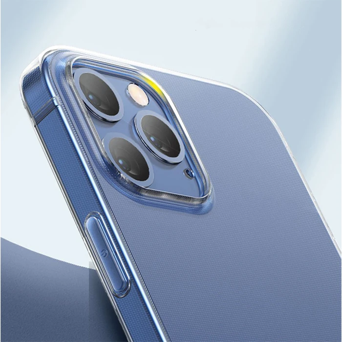 Baseus Simple Case İPhone 12 Pro 6.1 İnce Şeffaf Silikon Kılıf-(5775) - Şeffaf 2