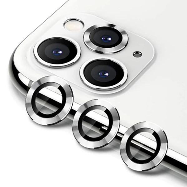 ALLY İPhone 11 Pro-11 Pro max Kamera Lens Koruyucu Aluminium 3 adet-(5775) - Gold