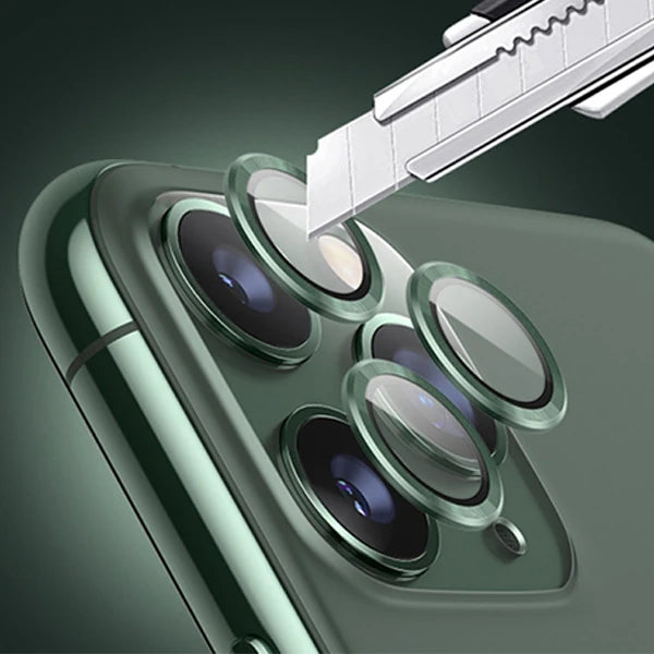 ALLY İPhone 11 Pro-11 Pro max Kamera Lens Koruyucu Aluminium 3 adet-(5775) - Gold