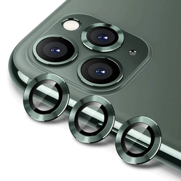 ALLY İPhone 11 Pro-11 Pro max Kamera Lens Koruyucu Aluminium 3 adet-(5775) - Gold