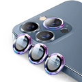 ALLY İPhone 13 Pro -13 Pro Max 3D Metal Çerçeveli Kamera Lens Koruyucu-(5775) - Yeşil