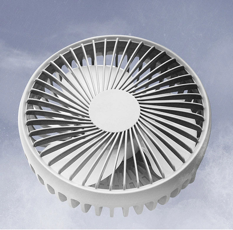 Ally Çift Başlıklı Araç Fanı Oto Fan Vantilatör R-8037-(5775) - Siyah