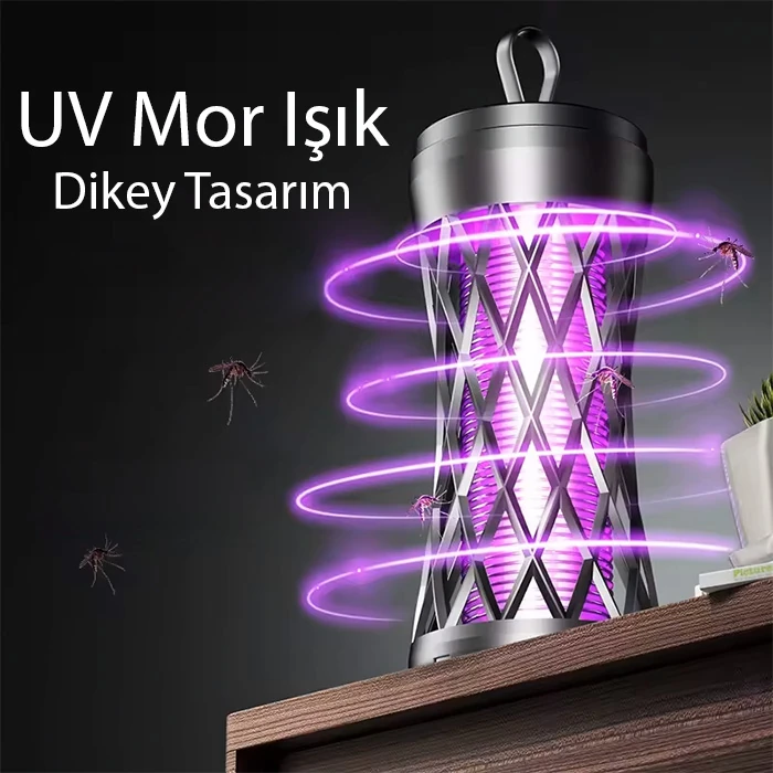 EZERE TX-WD02 UV Işıklı Elektrikli Sivrisinek Kapanı-(5775) - Siyah