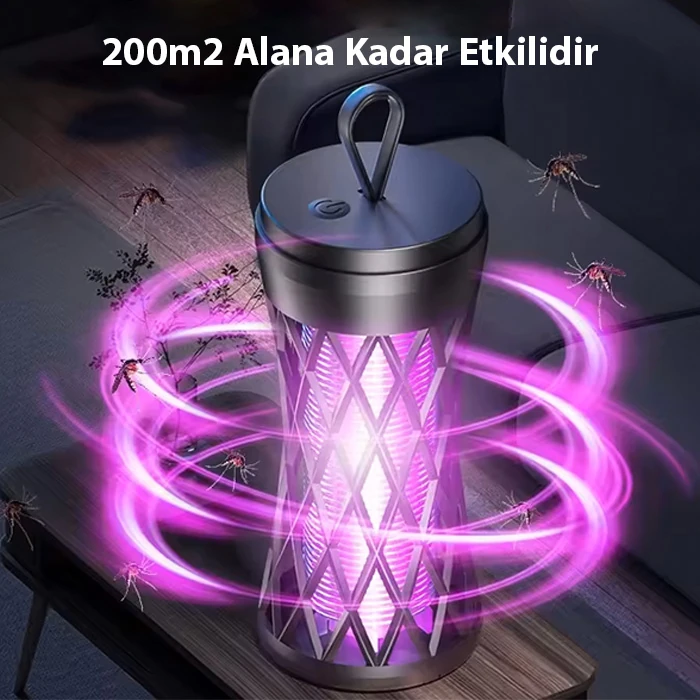 EZERE TX-WD02 UV Işıklı Elektrikli Sivrisinek Kapanı-(5775) - Siyah