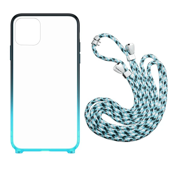 Baseus Element Crossbody Protective iPhone 11 Pro 5.8 Askılı Koruyucu Silikon Kılıf-(5775) - Kırmızı