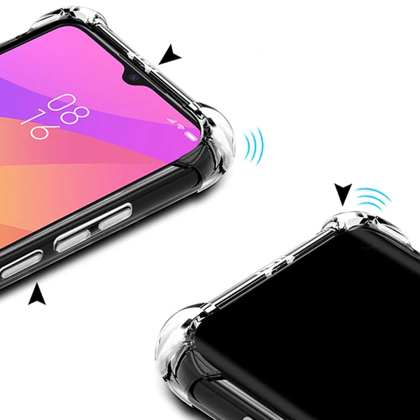 Xiaomi Mi CC9/Mİ 9 Lite Anti-Drop Darbe Emici Silikon Kılıf-(5775) - Şeffaf 2