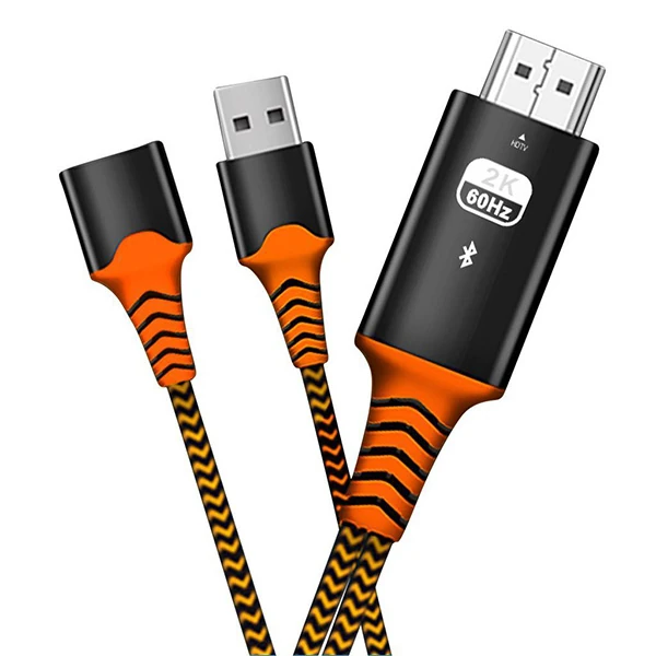 Ally Phone Usb HDTV Cable Lightning Type C hdmi kablosu-(5775) - Gri