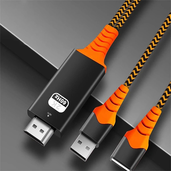 Ally Phone Usb HDTV Cable Lightning Type C hdmi kablosu-(5775) - Gri