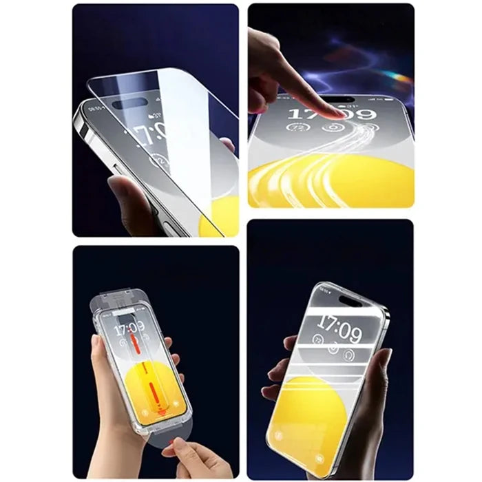 Baseus Schott iPhone 15 Plus HD Tempered Full Koruma Cam Ekran Koruyucu-(5775) - Şeffaf 2