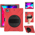 İPad Pro 12.9-inch (2021)-(2020) Kılıf Kalem Yerli 3 Katmanlı Standlı Zırh Kılıf-Shockproof-(5775) - Mavi