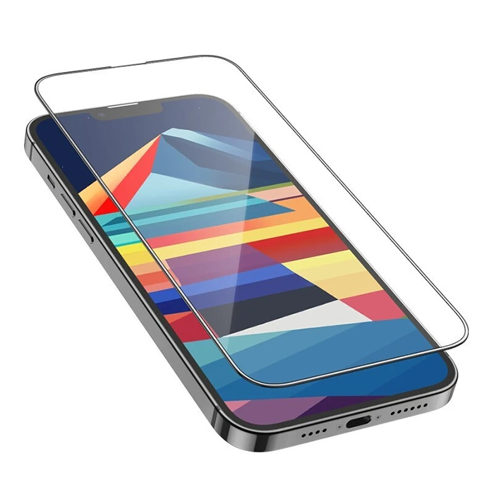 HOCO iPhone 15 Plus 5D Tempered Kırılmaz Cam Ekran Koruyucu 25 adet Set-(5775) - Şeffaf 2