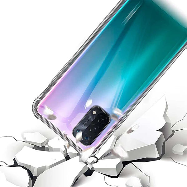 OPPO Reno A54 Kamera Korumalı Shockproof Darbe Emici Silikon Kılıf-(5775) - Şeffaf 2