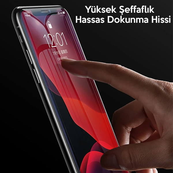Baseus İPhone 11 Pro- X-XS 0.3mm Ful Tempered Cam Ekran Koruyucu 2 Adet Set-(5775) - Şeffaf 2