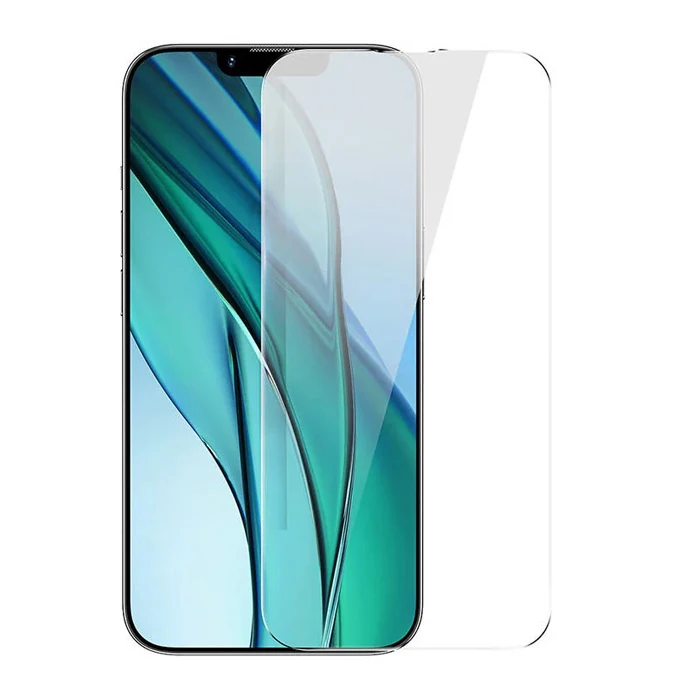 Baseus Crystal Serisi iPhone 15 Full Koruma Tempered Cam Ekran Koruyucu 2 Adet Set-(5775) - Şeffaf 2