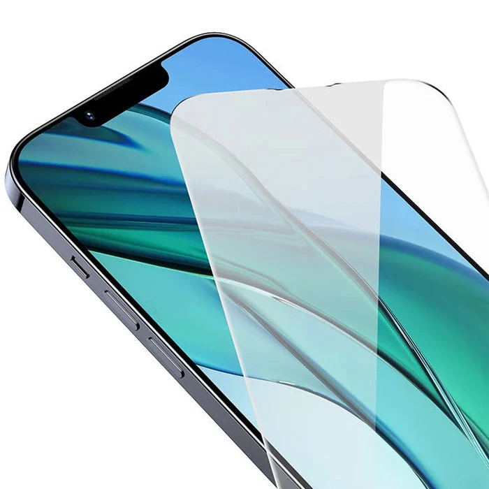 Baseus Crystal Serisi iPhone 15 Full Koruma Tempered Cam Ekran Koruyucu 2 Adet Set-(5775) - Şeffaf 2