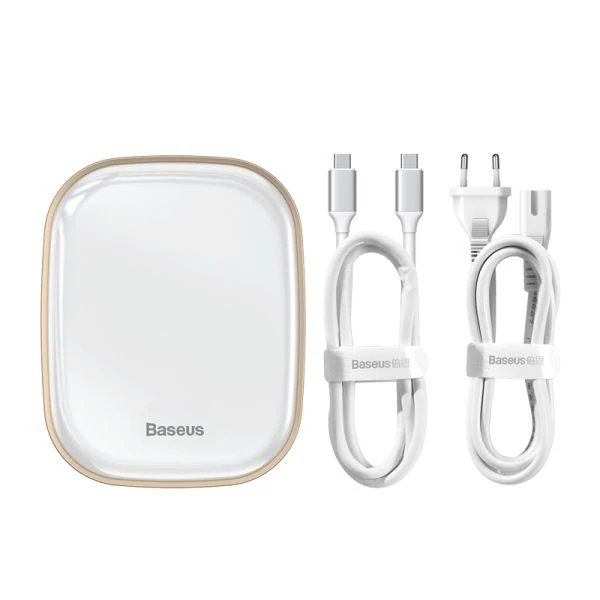 Baseus 6in1 USB Type C Çok Fonksiyonlu HUB B 3.0RJ45HDMISDmicro SD)  60W-(5775) - Beyaz