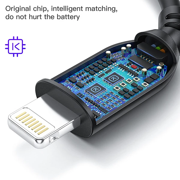 KUULAA 1M MFI Sertifikalı İPhone Usb Şarj  kablosu-(5775) - Mavi