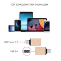 Ally Usb Type C Otg Converter Çevirici Başlık-(5775) - Pembe