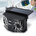 Ally R-8032 Güneş Enerjili Çift Fanlı Solar Oto Araç Havalandırma-(5775) - Siyah