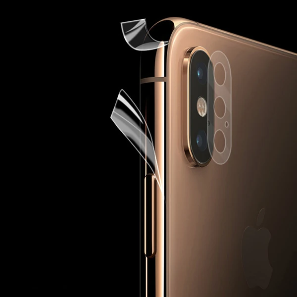 İphone Xs Hidrojel Hayalet Yan Alt Üst Kamera Kaplama-(5775) - Şeffaf 2