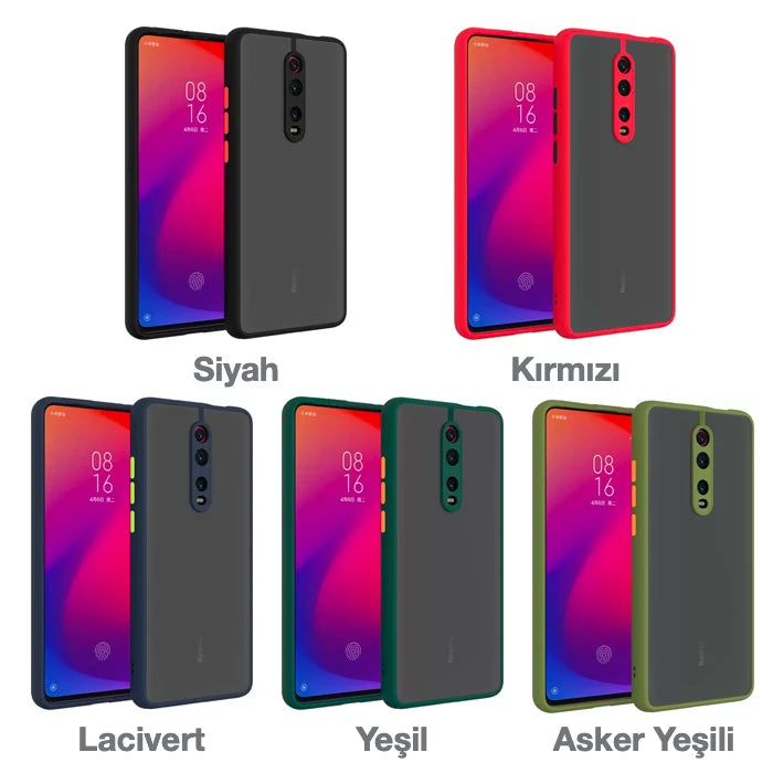 Xiaomi Redmi K20 - K20 Pro Kamera Korumalı Premium Silikon Kılıf-(5775) - Asker Yeşili