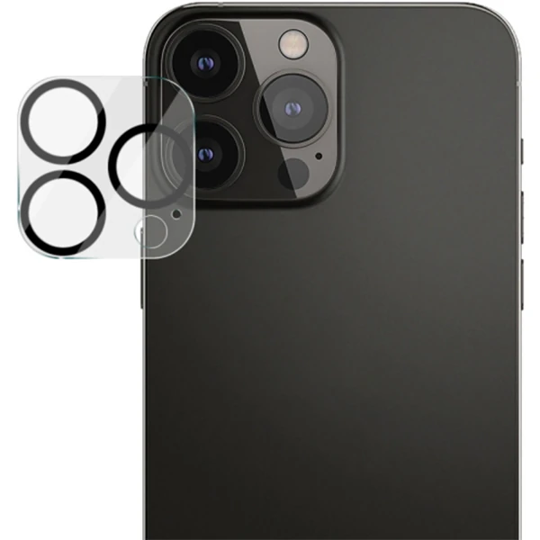 ALLY İPhone 13 Pro-13 Pro Max 3D Full Tempered Glass Cam Kamera Koruyucu-(5775) - Şeffaf 2