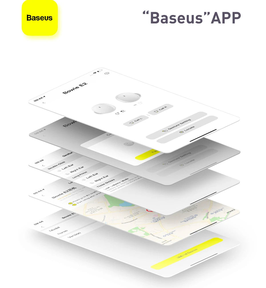 Baseus Bowie E2 True Bluetooth 5.2 Kablosuz Kulak İçi Kulaklık-(5775) - Beyaz