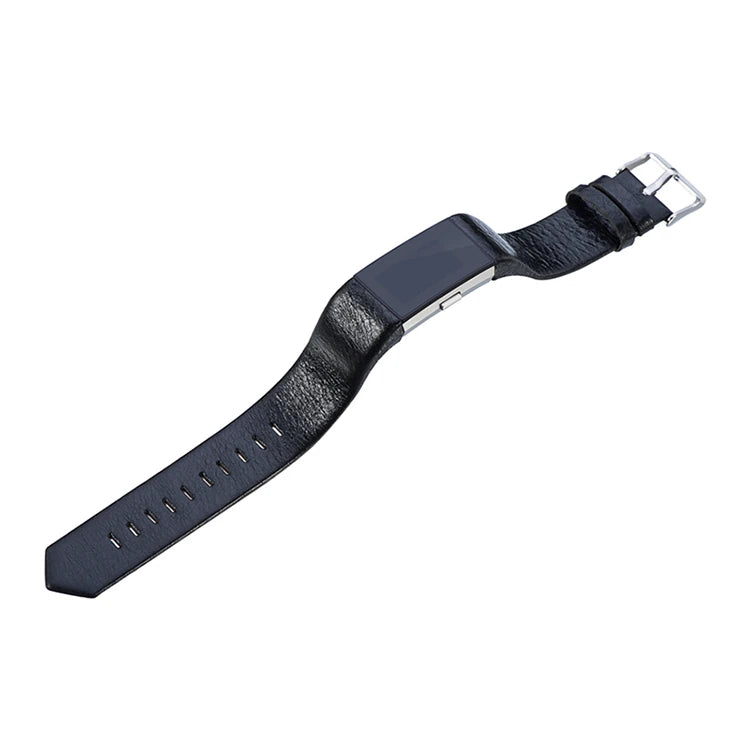 Fitbit Alta Alta Hr Deri Kordon Kayış-(5775) - Kırmızı