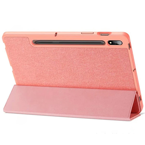 Dux Ducis Galaxy Tab S8 Plus (X800/X806) S7FE (T730/T736B) S7 Plus (T970/T976B) Kılıf Domo Series-(5775) - Pembe