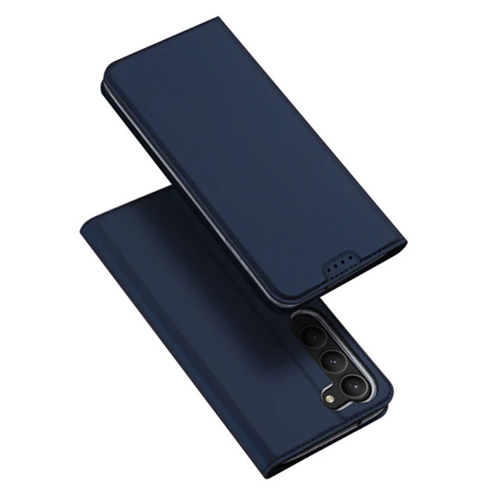 Dux Ducis SM Galaxy S23 Plus Kılıf Skin Pro Series Flip Cover Kapaklı Kılıf-(5775) - Lacivert