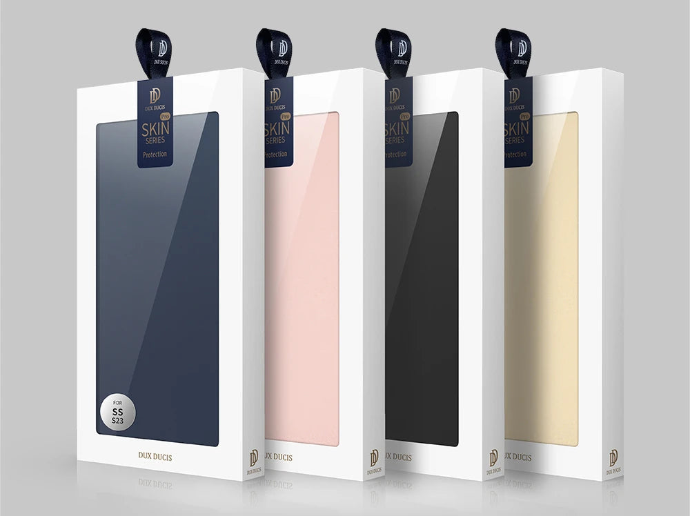 Dux Ducis SM Galaxy S23 Plus Kılıf Skin Pro Series Flip Cover Kapaklı Kılıf-(5775) - Lacivert