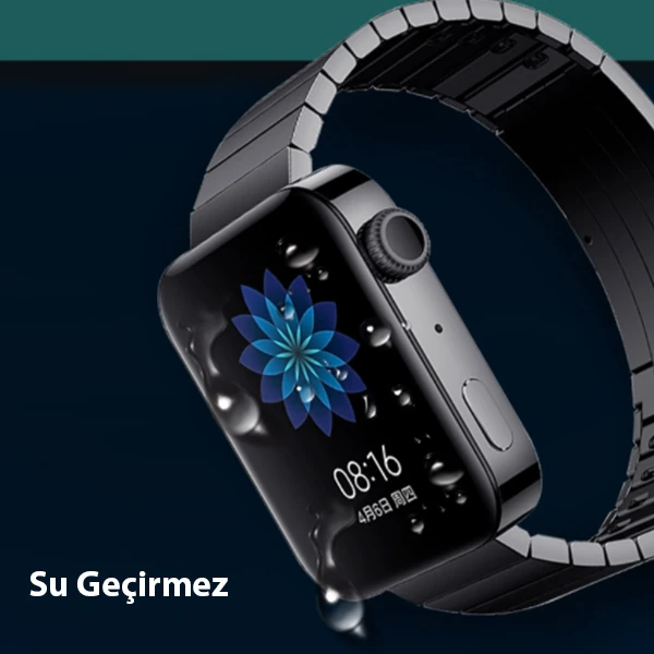 Ally OPPO Realme Watch 3D Full Kaplama Ekran Koruyucu PET+PMMA-(5775) - Siyah