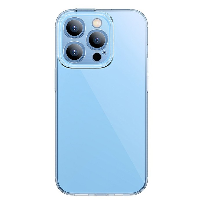 Baseus Simple Case iPhone 14 Pro 6.1 Kamera Korumalı İnce Silikon Şeffaf Kılıf-(5775) - Şeffaf 2