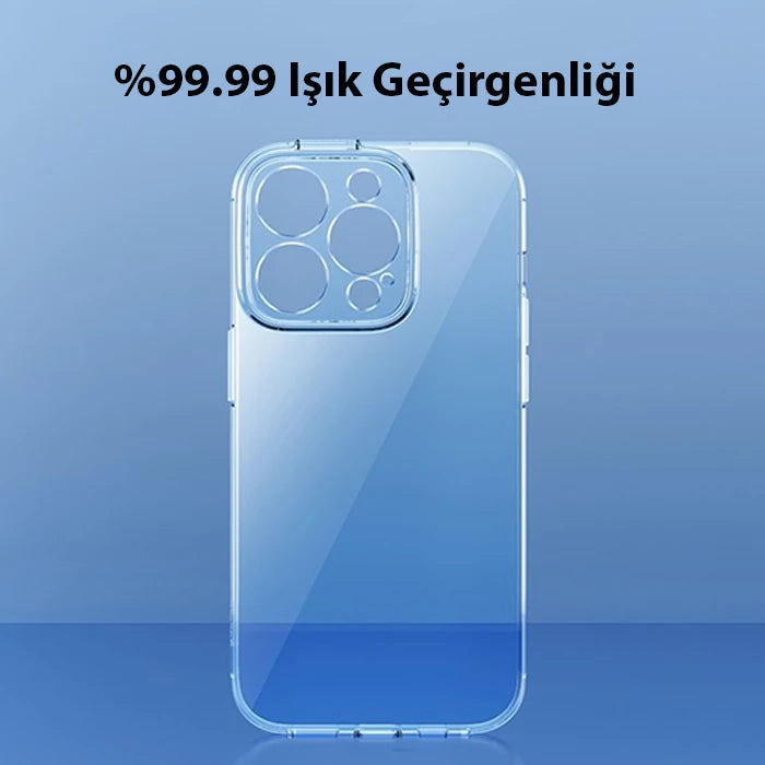 Baseus Simple Case iPhone 14 Pro 6.1 Kamera Korumalı İnce Silikon Şeffaf Kılıf-(5775) - Şeffaf 2