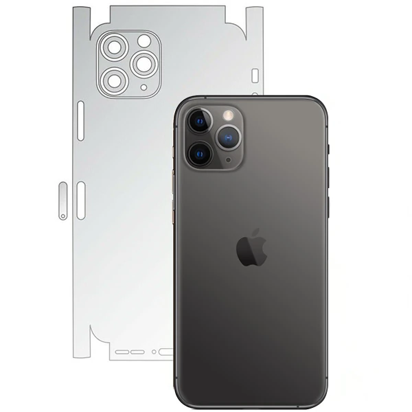 İPhone 11 Pro Max 6.5 Hidrojel Hayalet Arka Yan Tam Kaplama Koruyucu Film-(5775) - Şeffaf 2