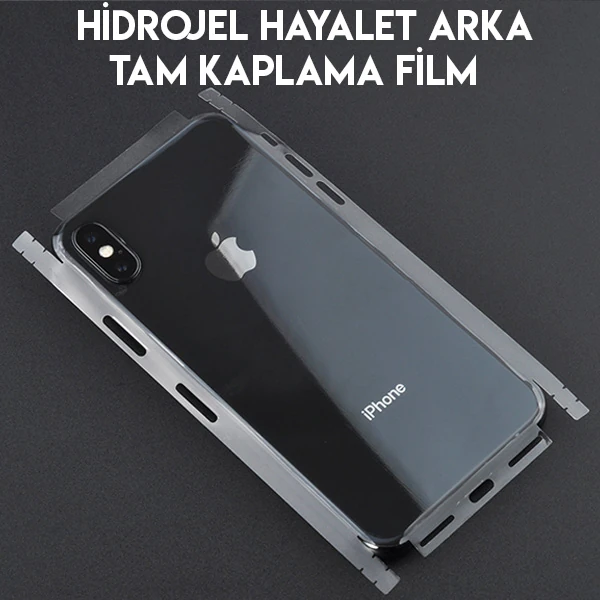 İPhone 11 Pro Max 6.5 Hidrojel Hayalet Arka Yan Tam Kaplama Koruyucu Film-(5775) - Şeffaf 2
