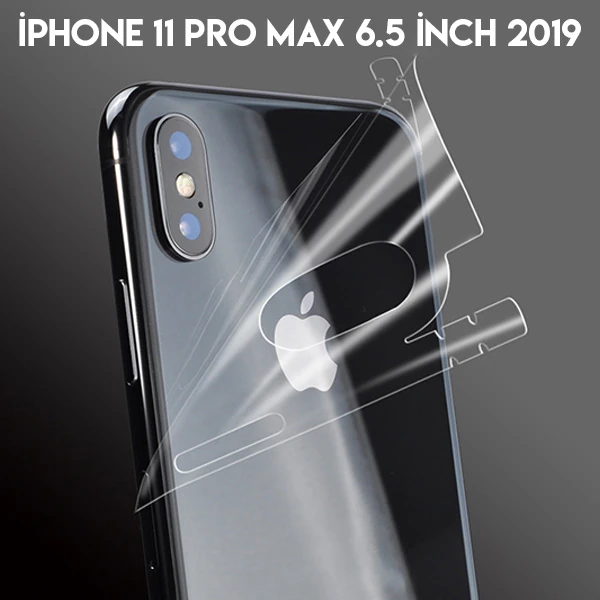 İPhone 11 Pro Max 6.5 Hidrojel Hayalet Arka Yan Tam Kaplama Koruyucu Film-(5775) - Şeffaf 2