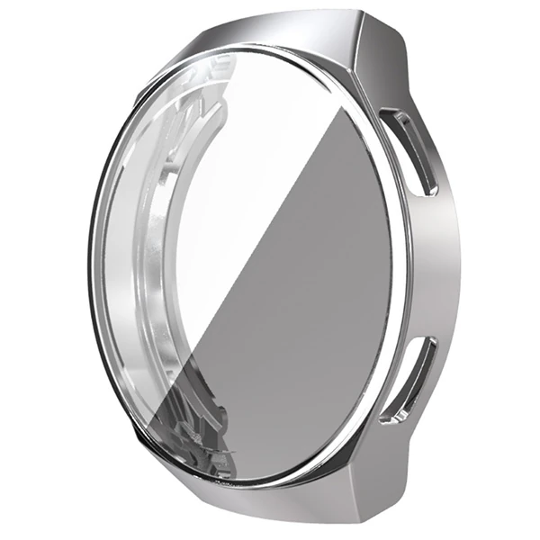 Ally Huawei Watch GT2E 46mm 360 Koruma Ultra İnce Silikon Kılıf-(5775) - Gümüş