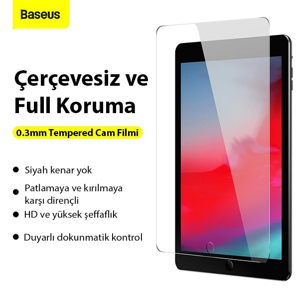 Baseus iPad Mini 5 -4 Tempered Kırılmaz Cam Ekran Koruyucu-(5775) - Şeffaf 2