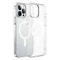 Baseus Crystal iPhone 12 Pro Max Kılıf Magsafe Uyumlu Manyetik Kılıf-(5775) - Şeffaf 2