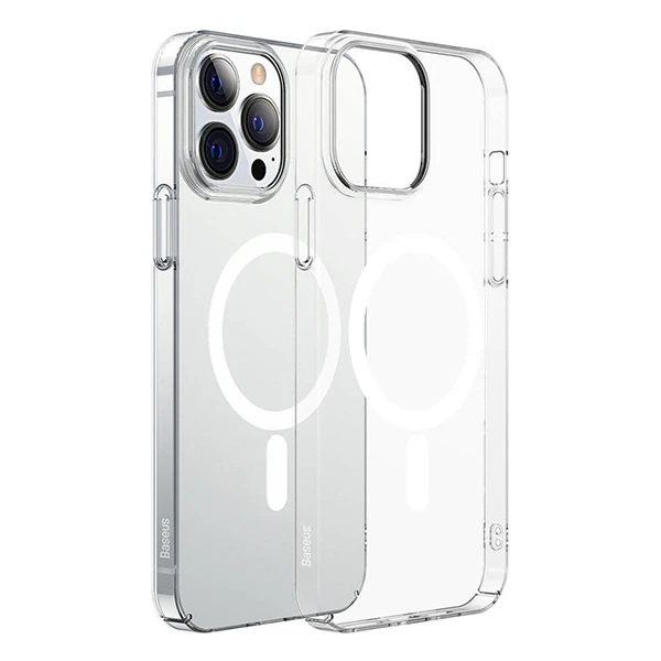 Baseus Crystal iPhone 12 Pro Max Kılıf Magsafe Uyumlu Manyetik Kılıf-(5775) - Şeffaf 2