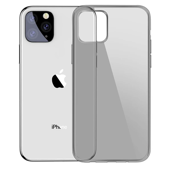 Baseus Simplicity Series iPhone 11 Pro Max 6.5 Kılıf Şeffaf Gel Silikon Kılıf-(5775) - Şeffaf 2