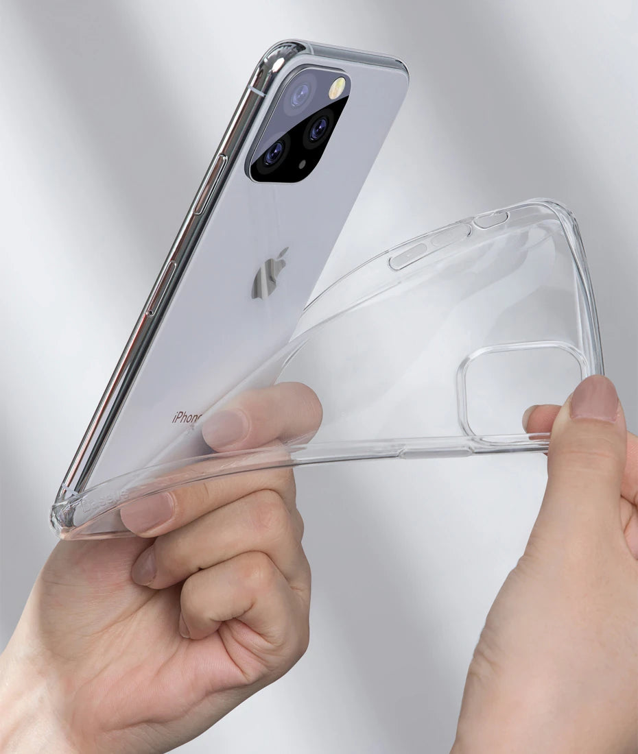 Baseus Simplicity Series iPhone 11 Pro Max 6.5 Kılıf Şeffaf Gel Silikon Kılıf-(5775) - Şeffaf 2