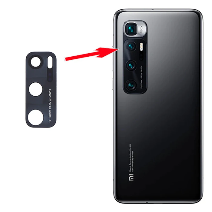 Xiaomi Mi 10 Ultra Kamera Lens Camı-(5775) - Siyah