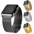Ally Apple Watch 7-8 41mm 6-5-4 40mm Kayış Kordon Milano Metal Klasik Kopça 3-2-1 38mm-(5775) - Şampanya Rengi