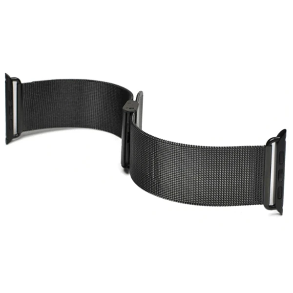 Ally Apple Watch 7-8 41mm 6-5-4 40mm Kayış Kordon Milano Metal Klasik Kopça 3-2-1 38mm-(5775) - Şampanya Rengi