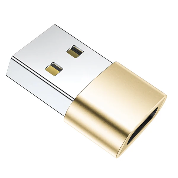 ALLY USB to Type-C Dişi Çevirici Dönüştürücü Adaptör-(5775) - Gümüş